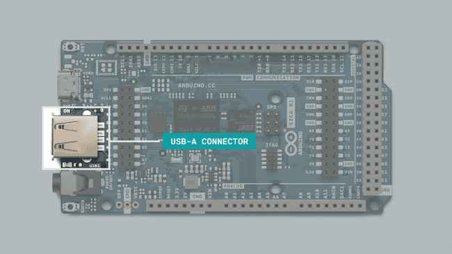 USB-A connector.