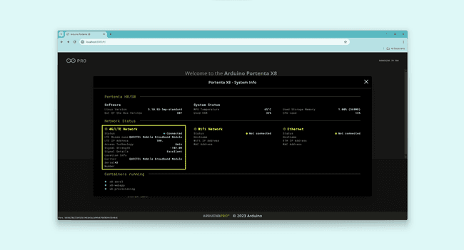 Pro 4G Module OOTB Activation - System Information